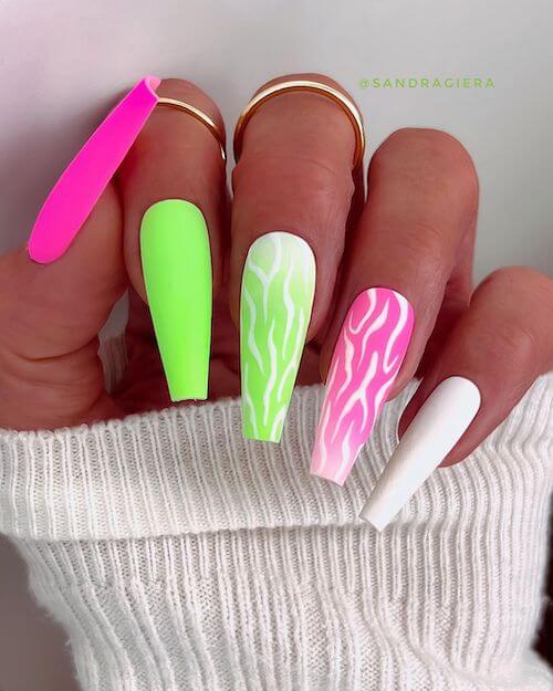 bright summer nails