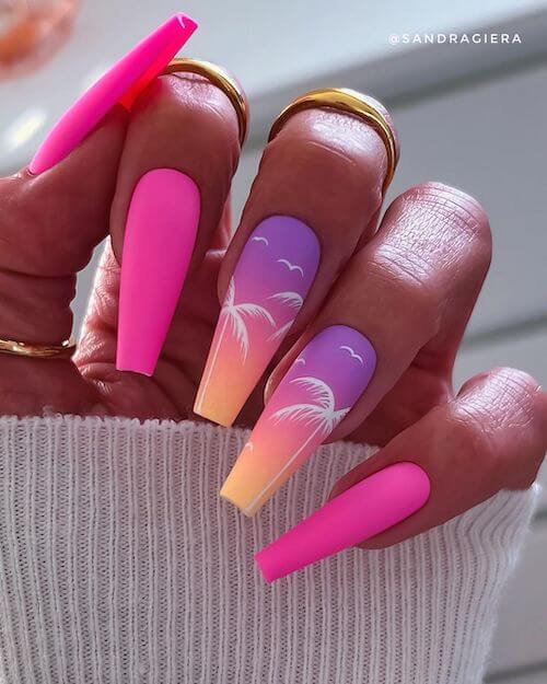 bright summer nails