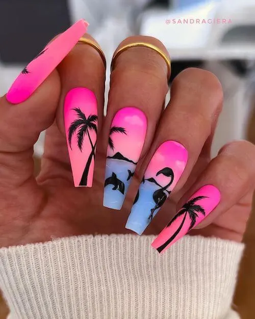 bright summer nails