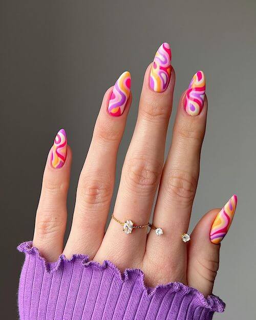 bright summer nails