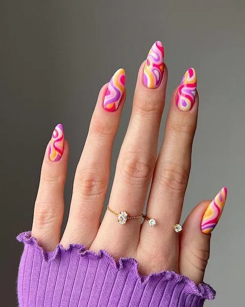 bright summer nails