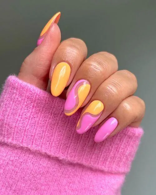 bright summer nails