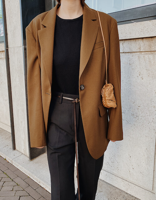 brown blazer outfits