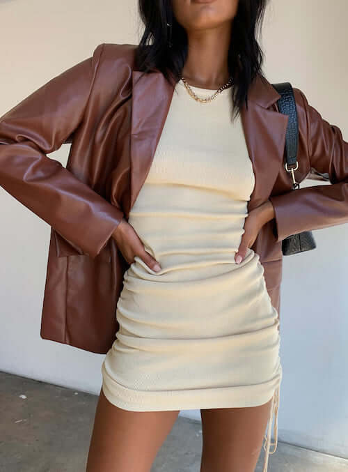 brown blazer outfits