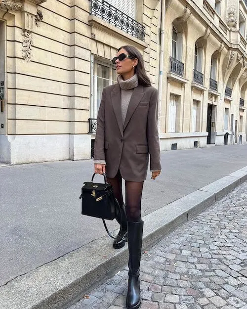 brown blazer outfits
