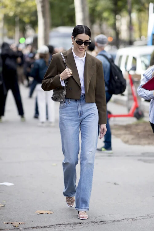 brown blazer outfits