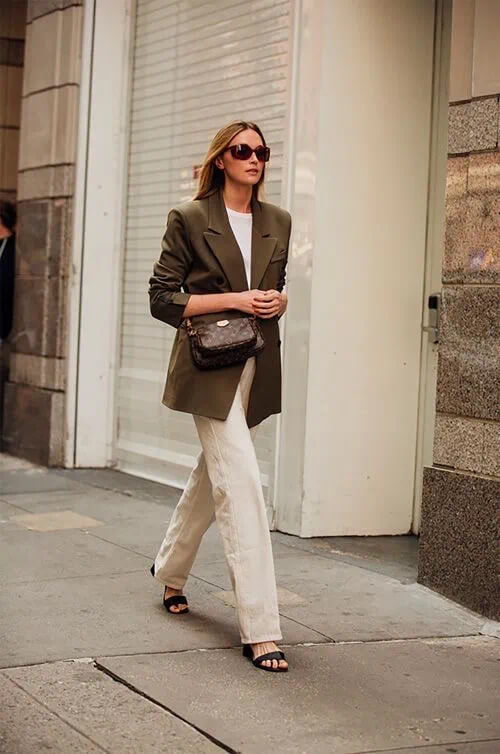 brown blazer outfits