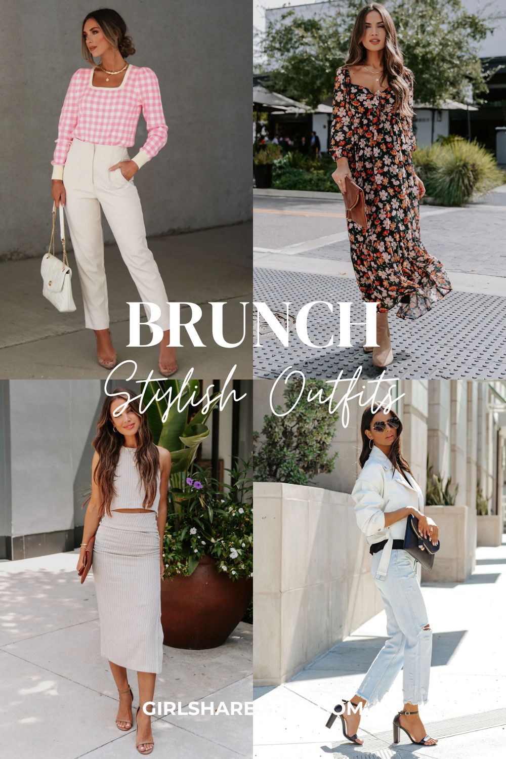 brunch outfit ideas collage