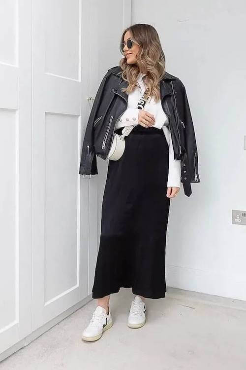 business casual work outfit ideas with sneakers women