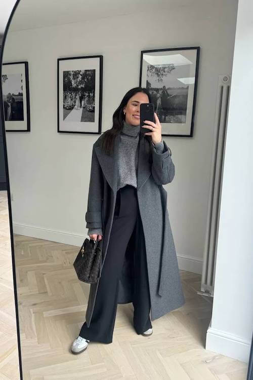business casual work outfit ideas with sneakers women