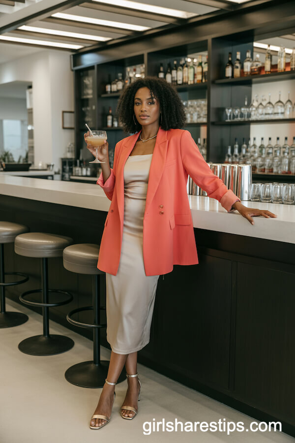 Statement Blazer & Midi Dress