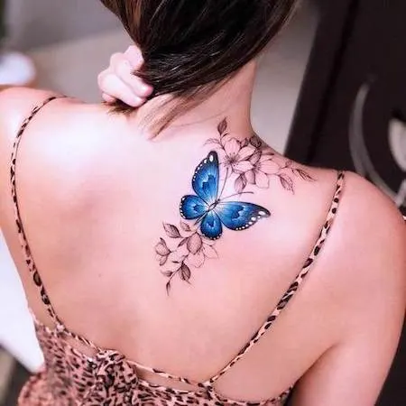 10 best friend matching butterfly tattoos ideas small and large   Tukocoke