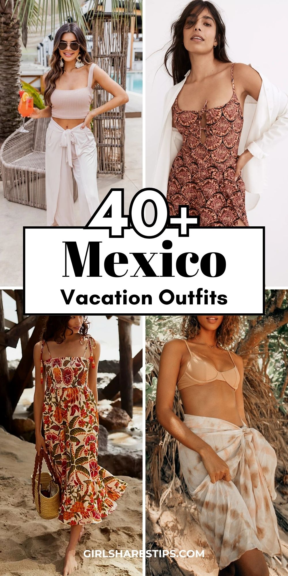 what to wear in Cancun Mexico outfits collage