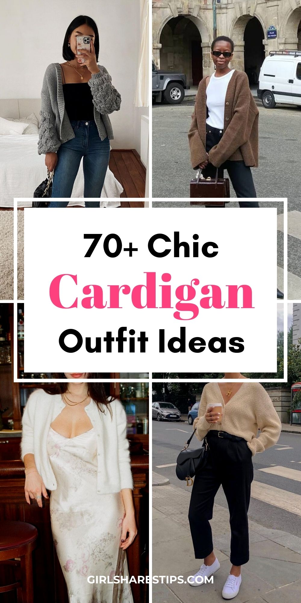 cardigan outfits for women collage