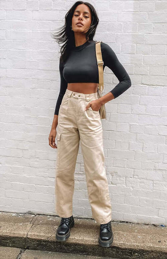 women cargo pants outfit style