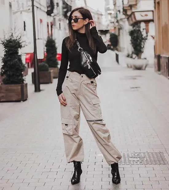 women cargo pants outfit style