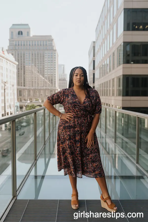Vibrant Wrap Dress for Bold, Confident Fridays