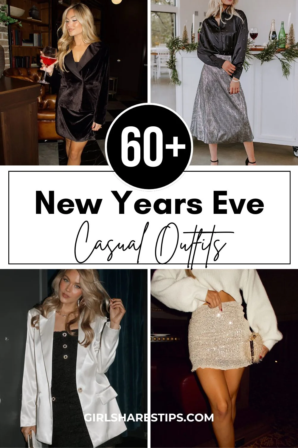casual New Years Eve outfits collage