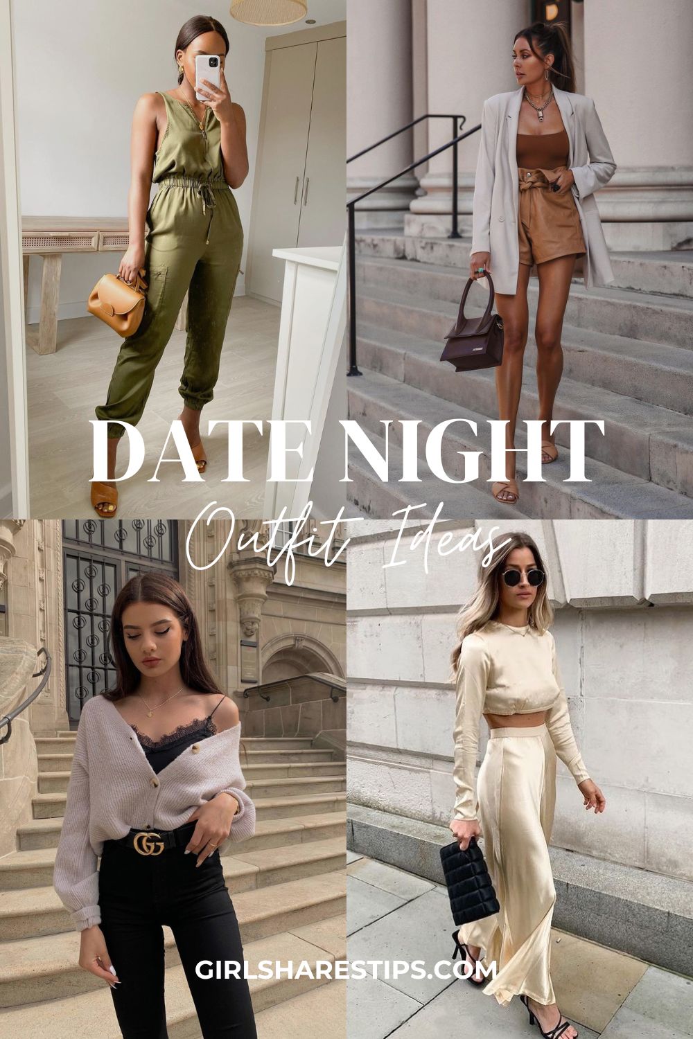casual date night outfit ideas collage