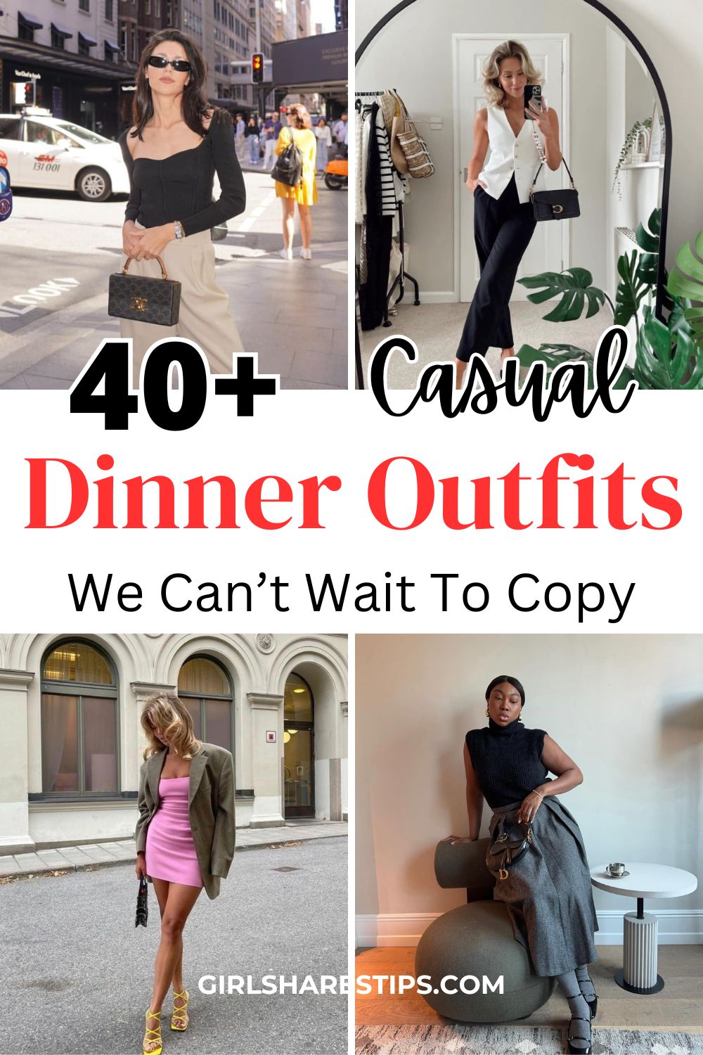 casual dinner outfit ideas collage