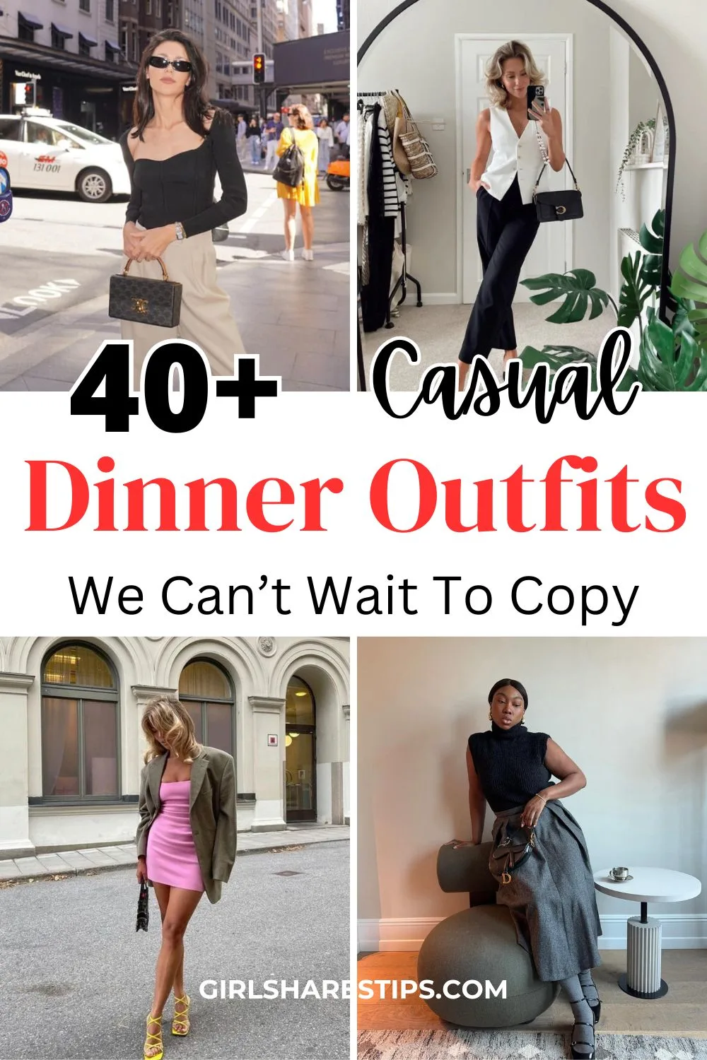 casual dinner outfit ideas collage