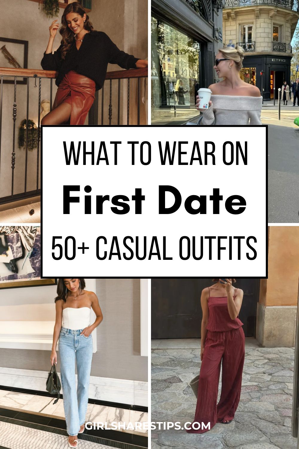 casual first date outfit ideas for women collage