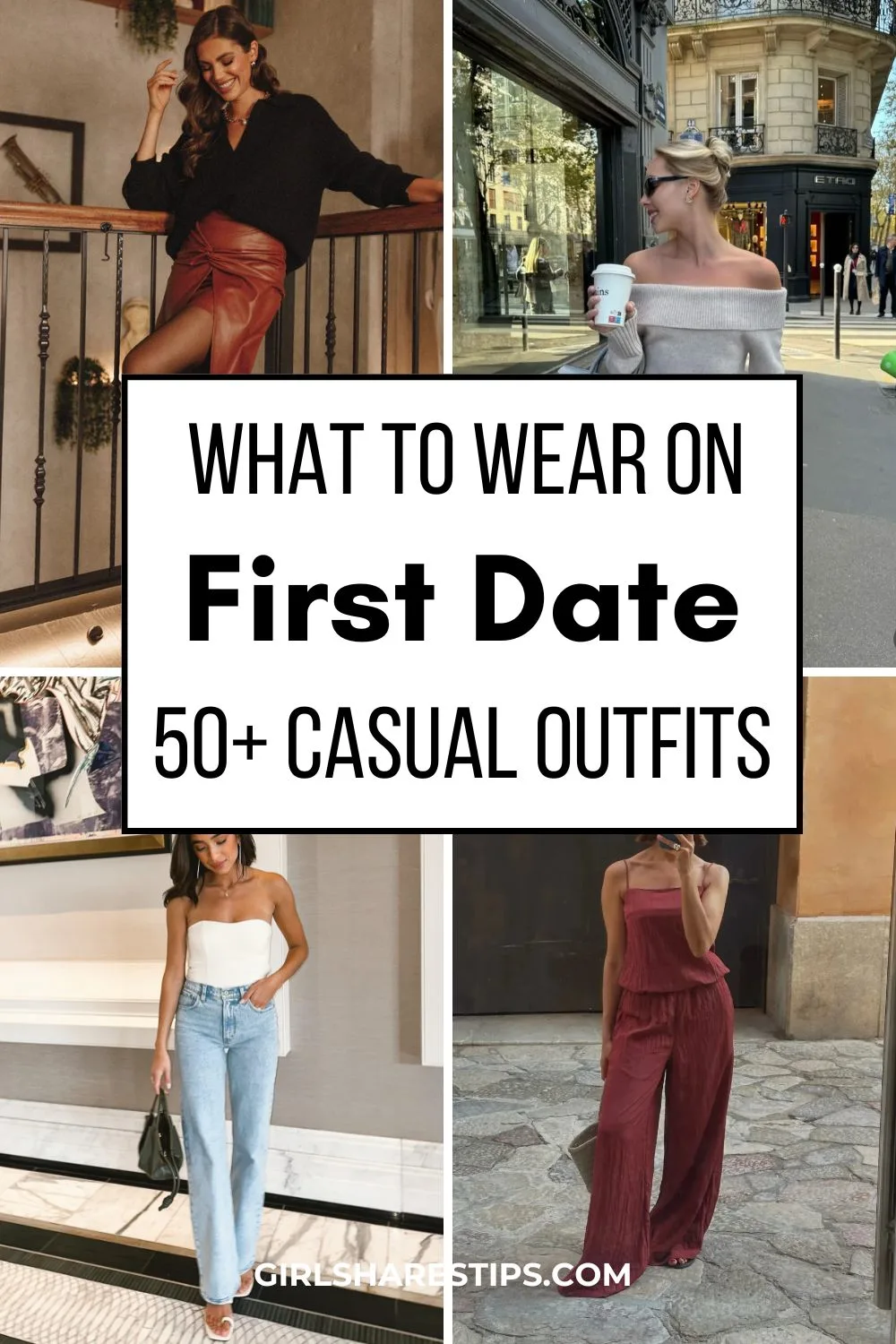 casual first date outfit ideas for women collage