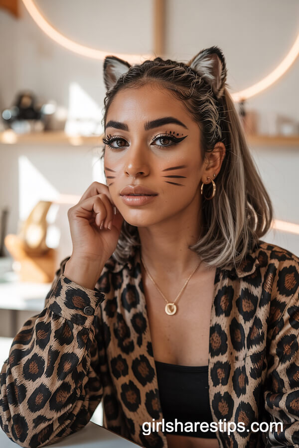 Leopard Print Cat Eye Glam