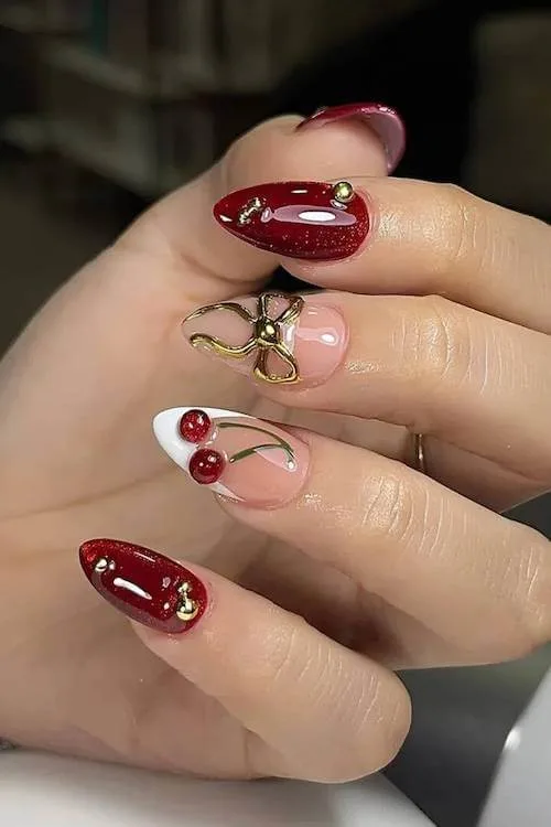 cherry nail designs