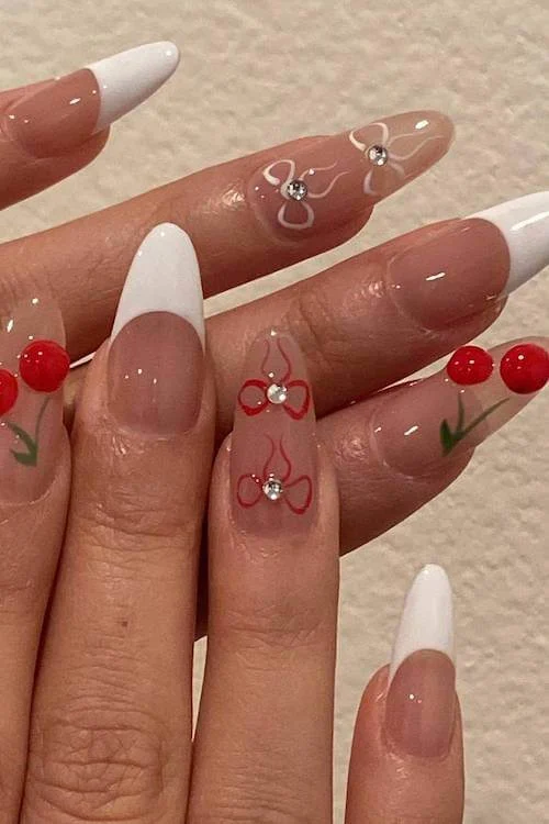 cherry nail designs