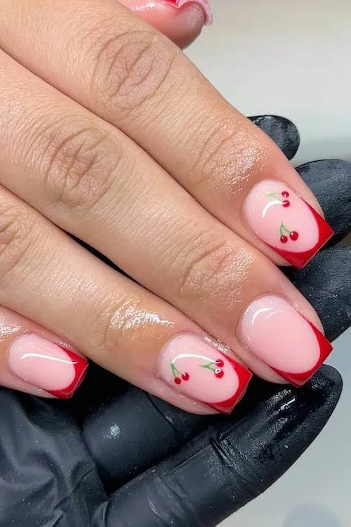 cherry nail designs