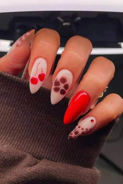 cherry nail designs