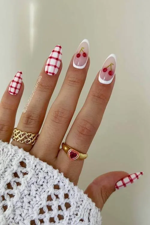 cherry nail designs