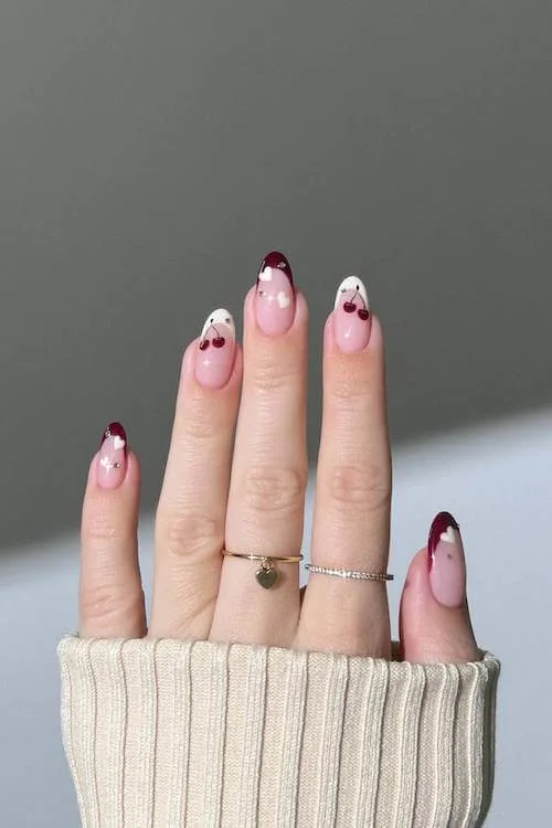 cherry nail designs
