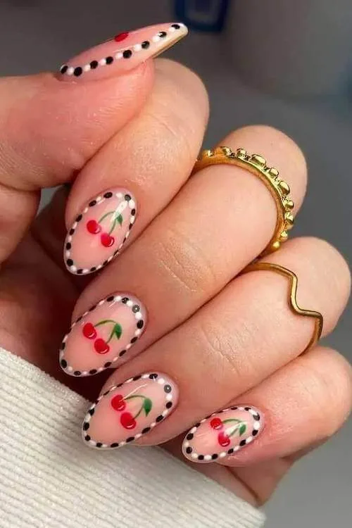 cherry nail designs