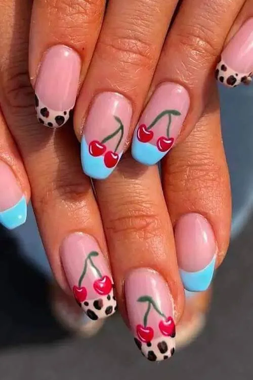 cherry nail designs