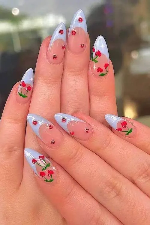 cherry nail designs