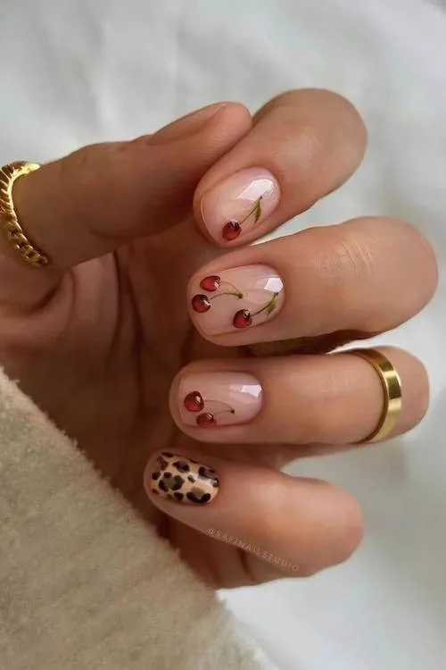 cherry nail designs