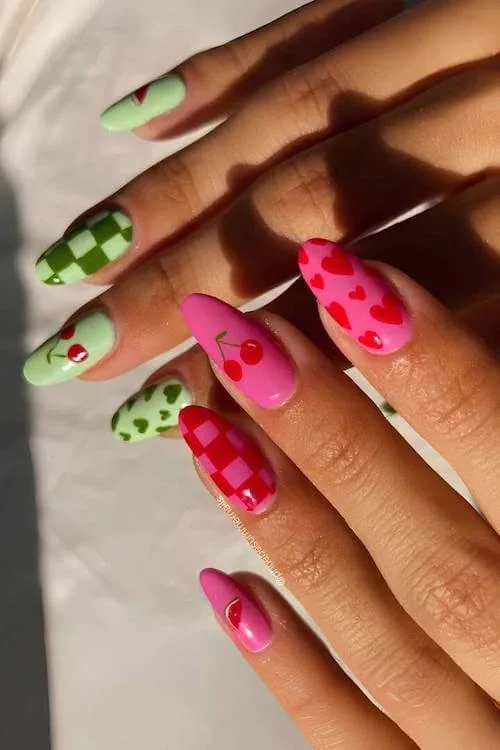 cherry nail designs