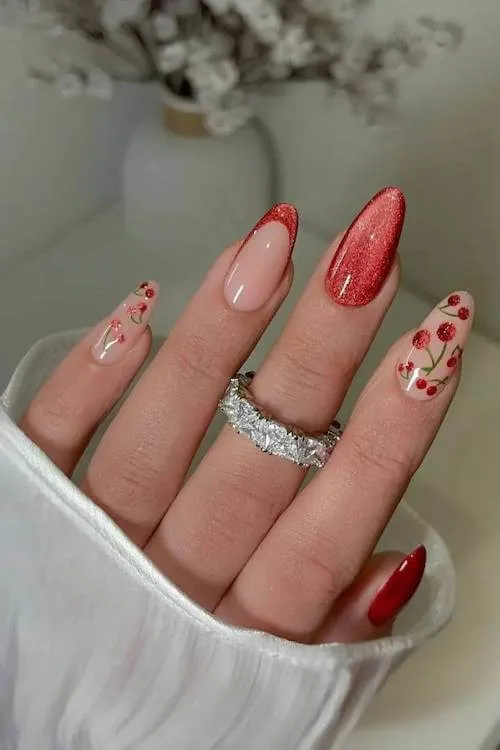 cherry nail designs
