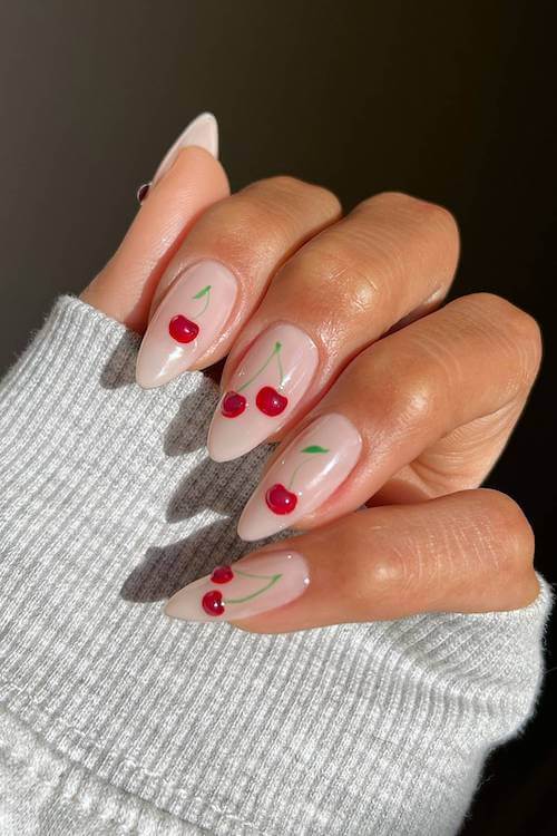 cherry nail designs