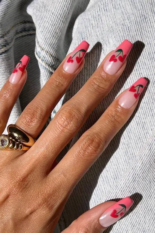 cherry nail designs