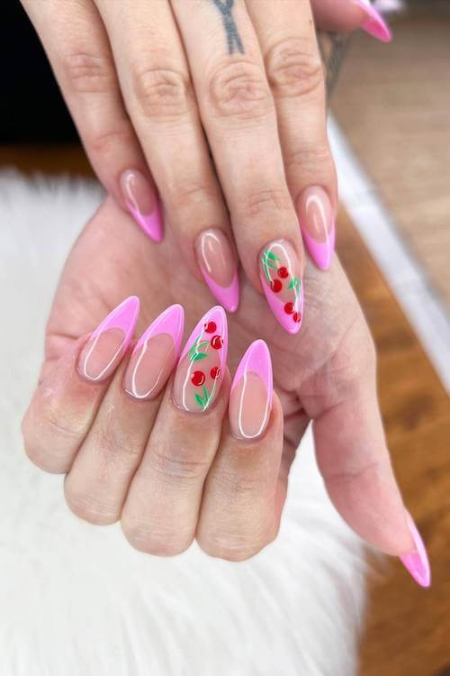 cherry nail designs
