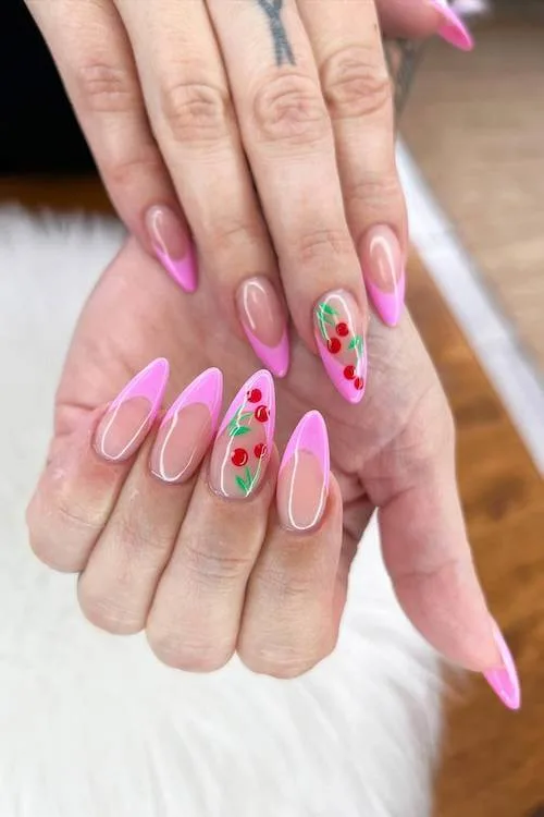 cherry nail designs