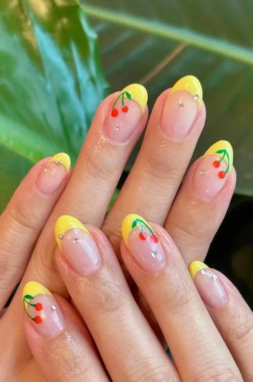 cherry nail designs