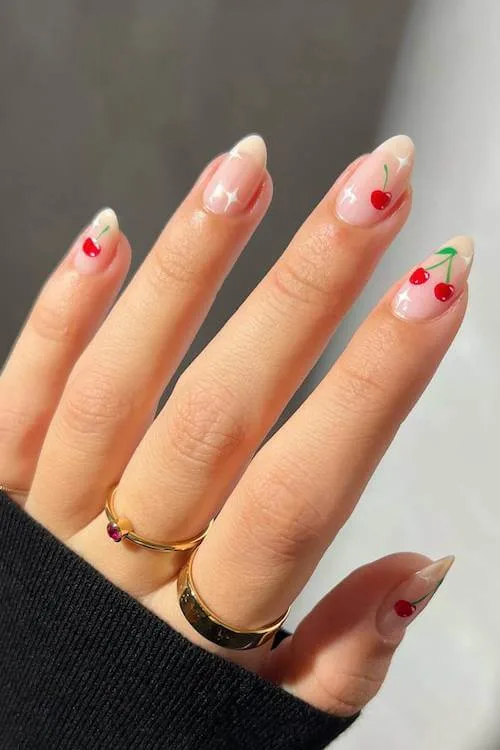 cherry nails