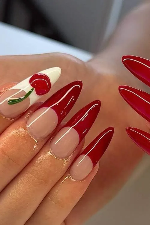 cherry nails