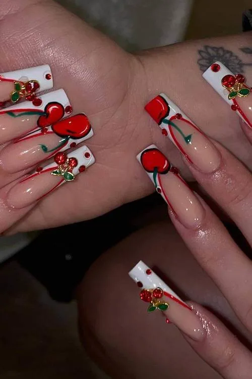cherry nails