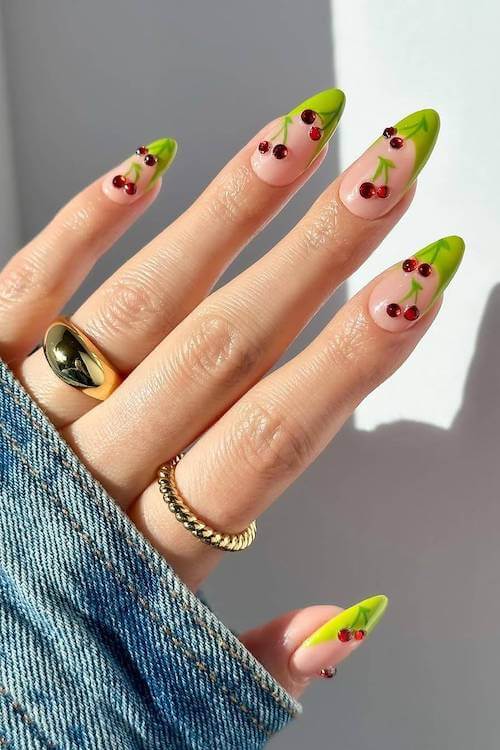 cherry nails