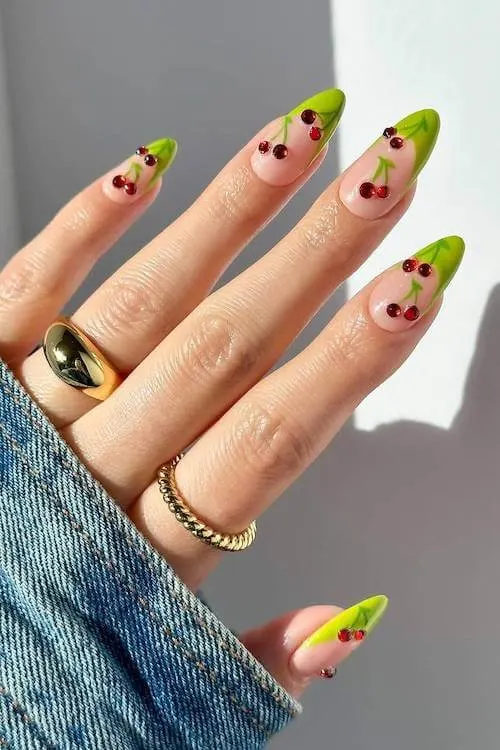 cherry nails